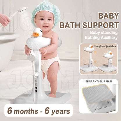 Duck Bath Support, Kid Shower Stand, Adjustable Bath Support, Anti-Slip Bath Stand
